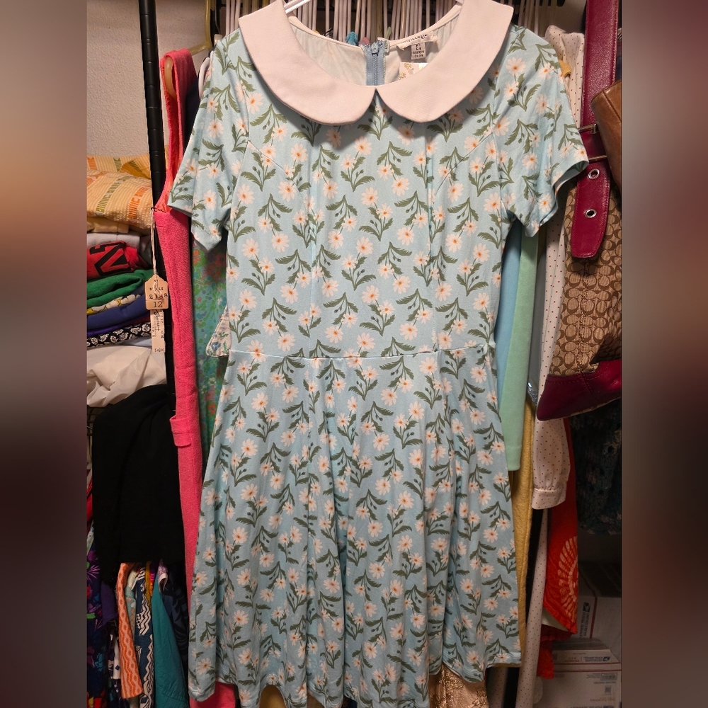 Floral Peter Pan Collar Dress